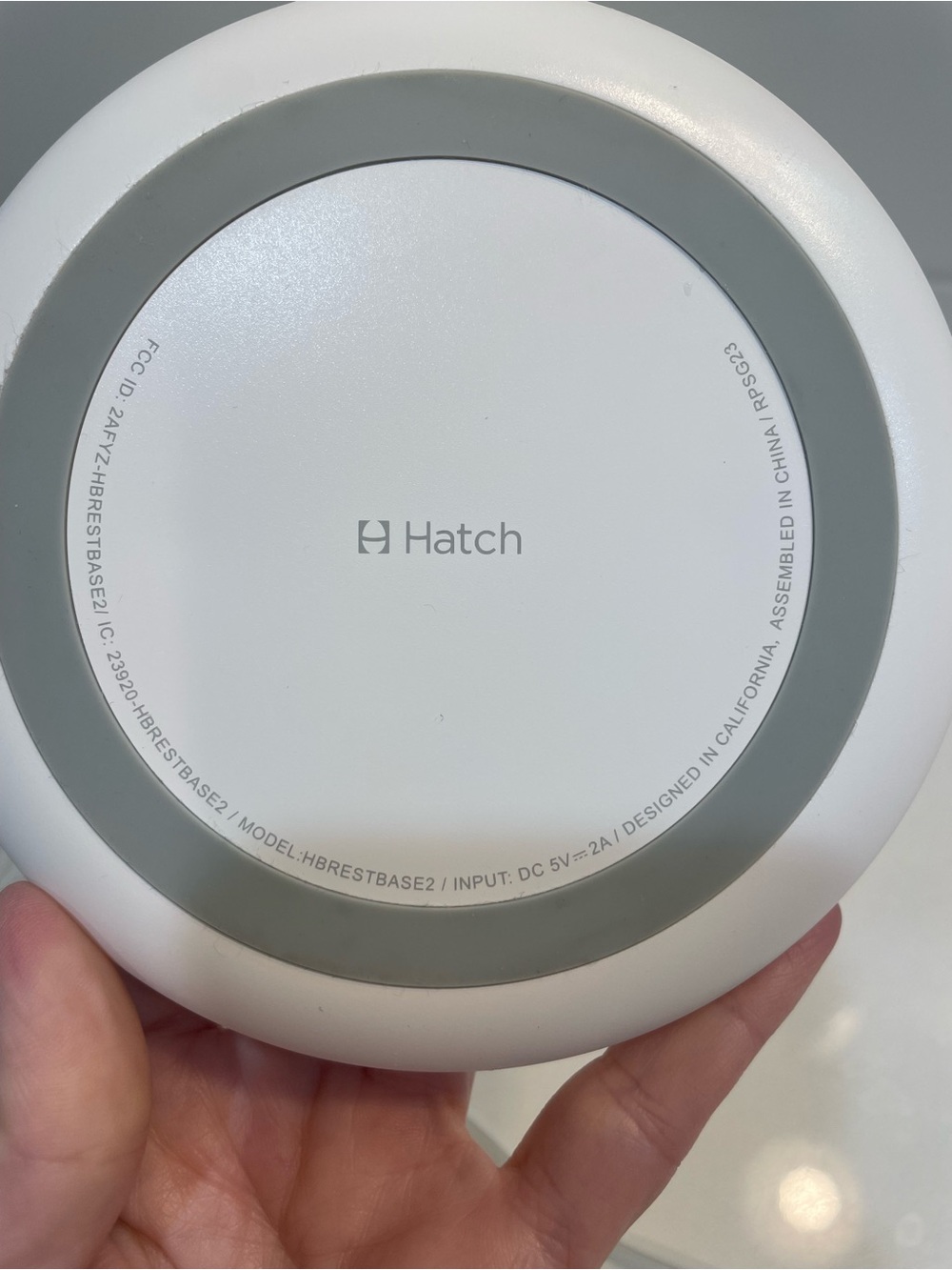 Hatch White and Gray Wireless Smart Sleep Device